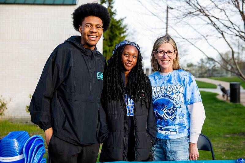 GVSU students on at an opening week event.